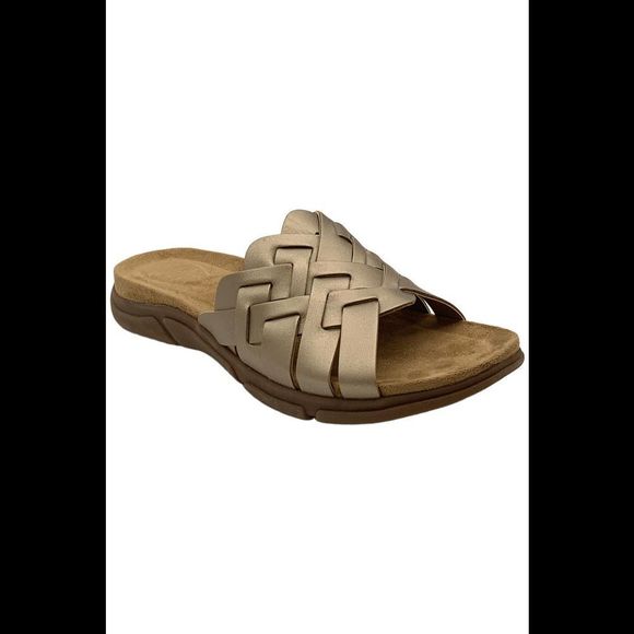Easy Spirit Women's Marsha Slip-On Sandals Gold - Narrow - Picture 1 of 3